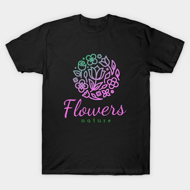 Flowers nature T-Shirt by Marnes